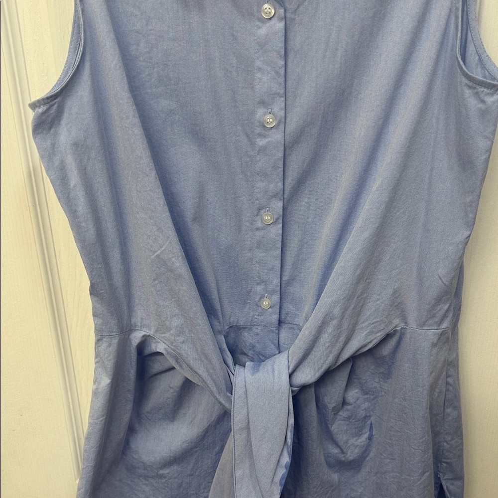 Calvin Klein Women's Light Blue Button Down Shirt 👍 like NEW 🦋 - Picture 4 of 6